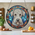 Bedlington Terrier Stained Glass Effect Suncatcher
